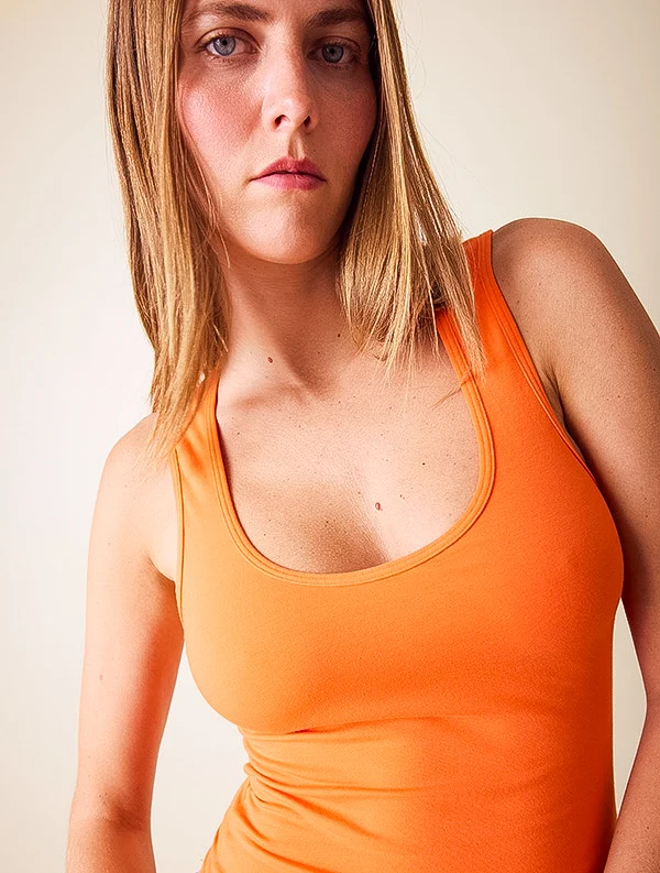 Nobratop® Nour - Coton Bio - Orange-Abricot