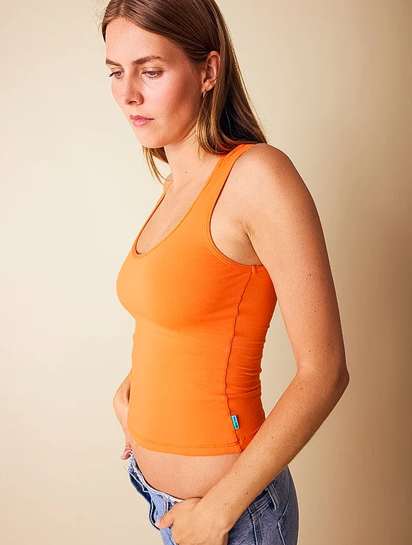 Nobratop® Nour - Coton Bio - Orange-Abricot
