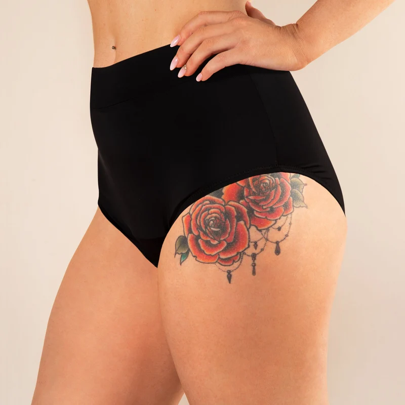 Maillot de bain menstruel taille haute Eléonore