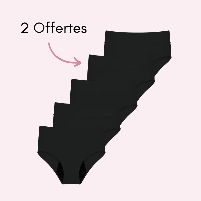 Culotte Menstruelle Respirante Ados Céleste