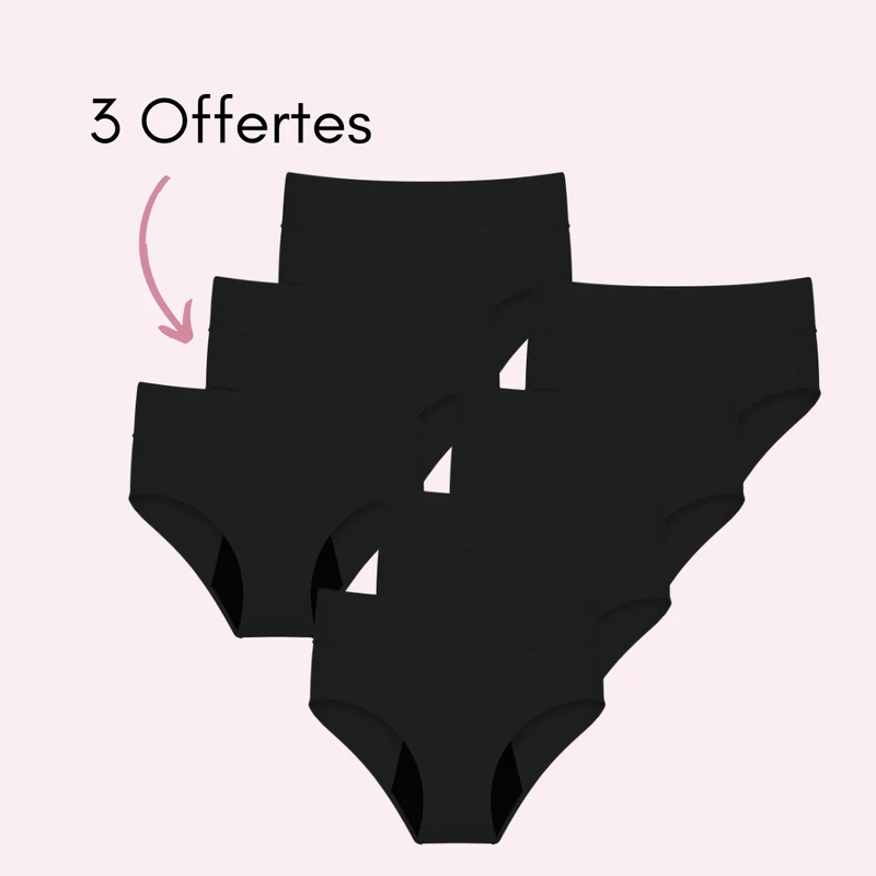 Culotte Menstruelle Respirante Ados Céleste