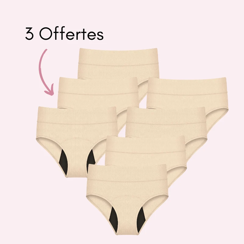 Culotte Menstruelle Respirante Ados Céleste