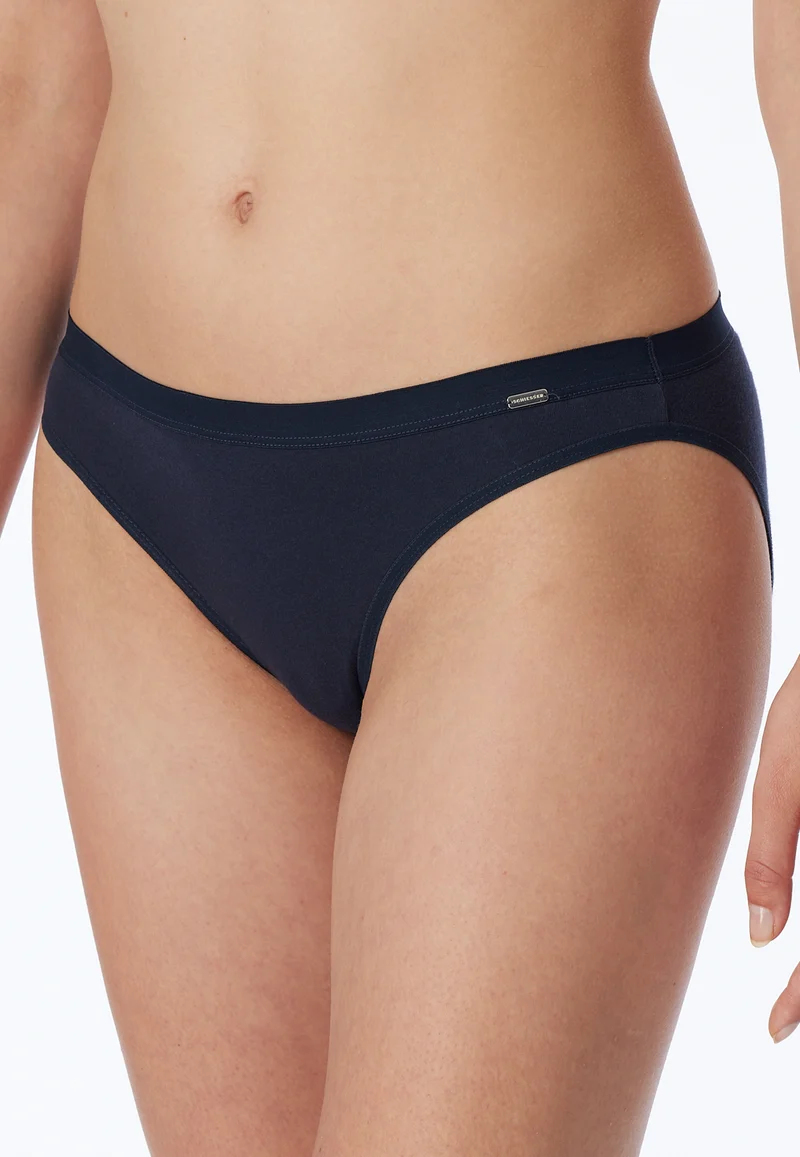 Slip Feinripp Dunkelblau - Naturschönheit