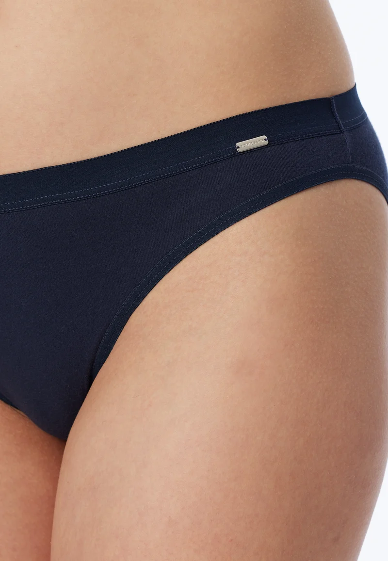 Slip Feinripp Dunkelblau - Naturschönheit