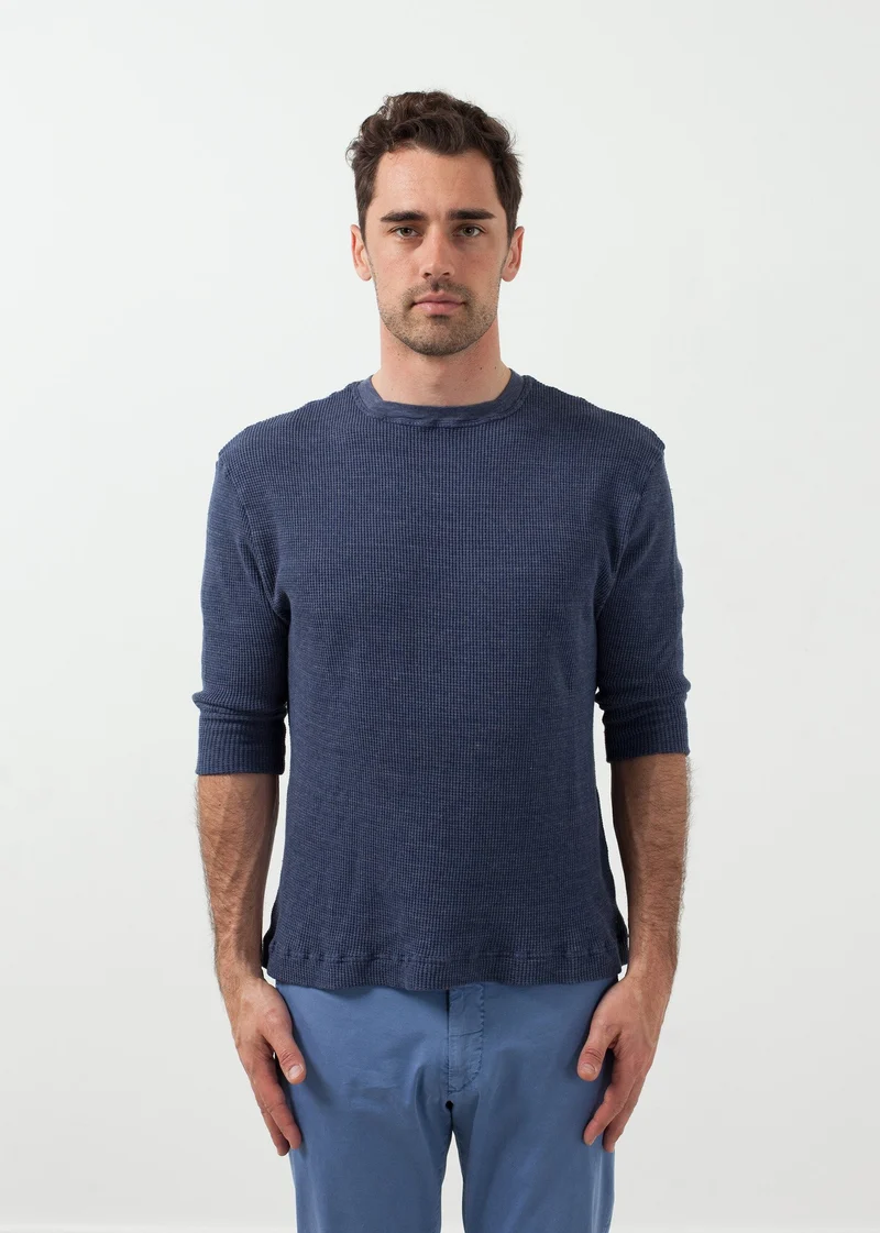 Melange Waffle Top