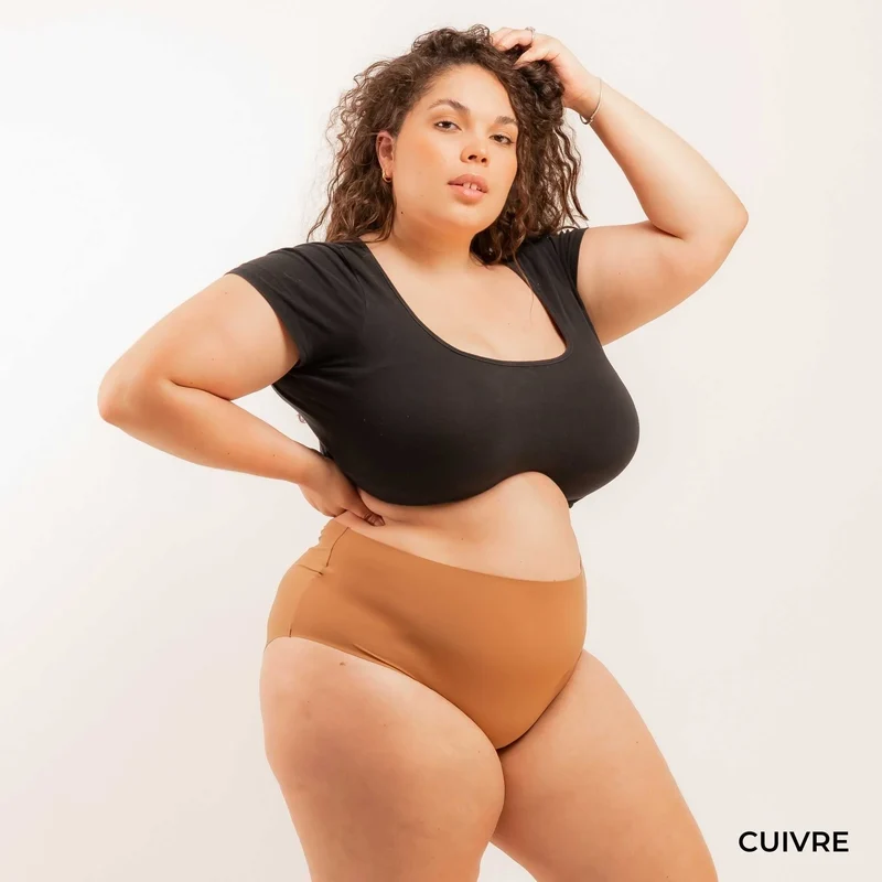 Taille Haute Menstruelle Invisible DAILY Nude (Flux Moyen)