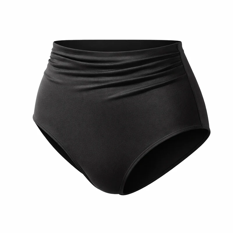 Bas de maillot de bain menstruel taille haute Calypso