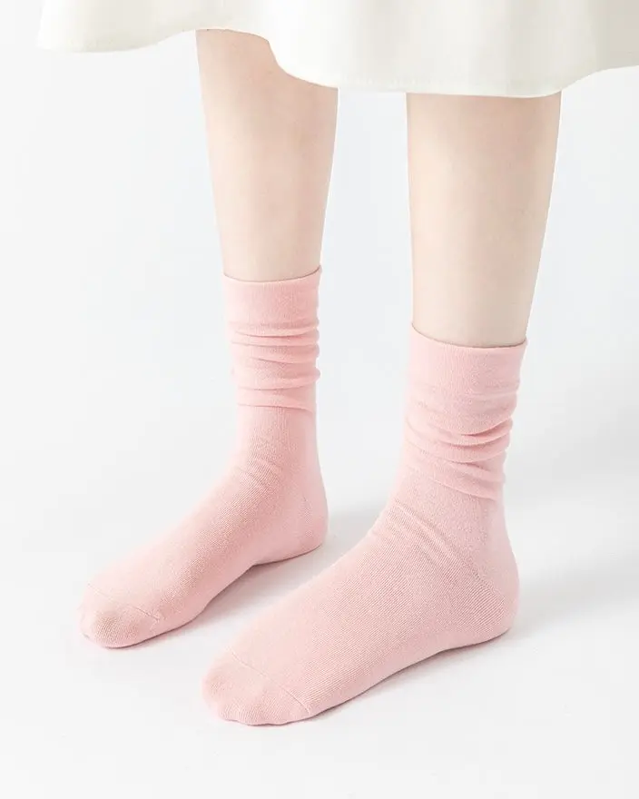 Ribbed Stacked Mid-Calf Socks