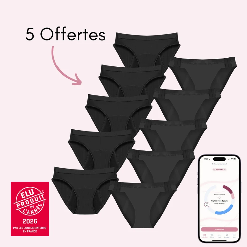 5 Arya détachables + 5 Aurore respirantes Offertes