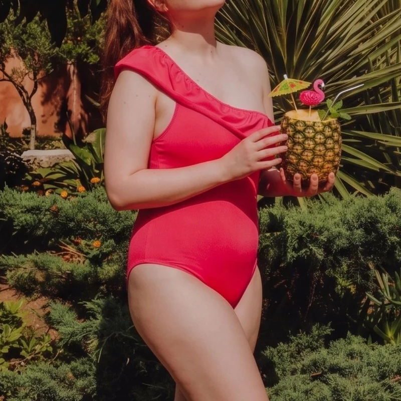 Maillot de bain menstruel 1 pièce Donna Fuchsia