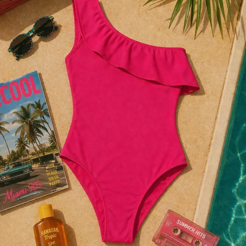 Maillot de bain menstruel 1 pièce Donna Fuchsia