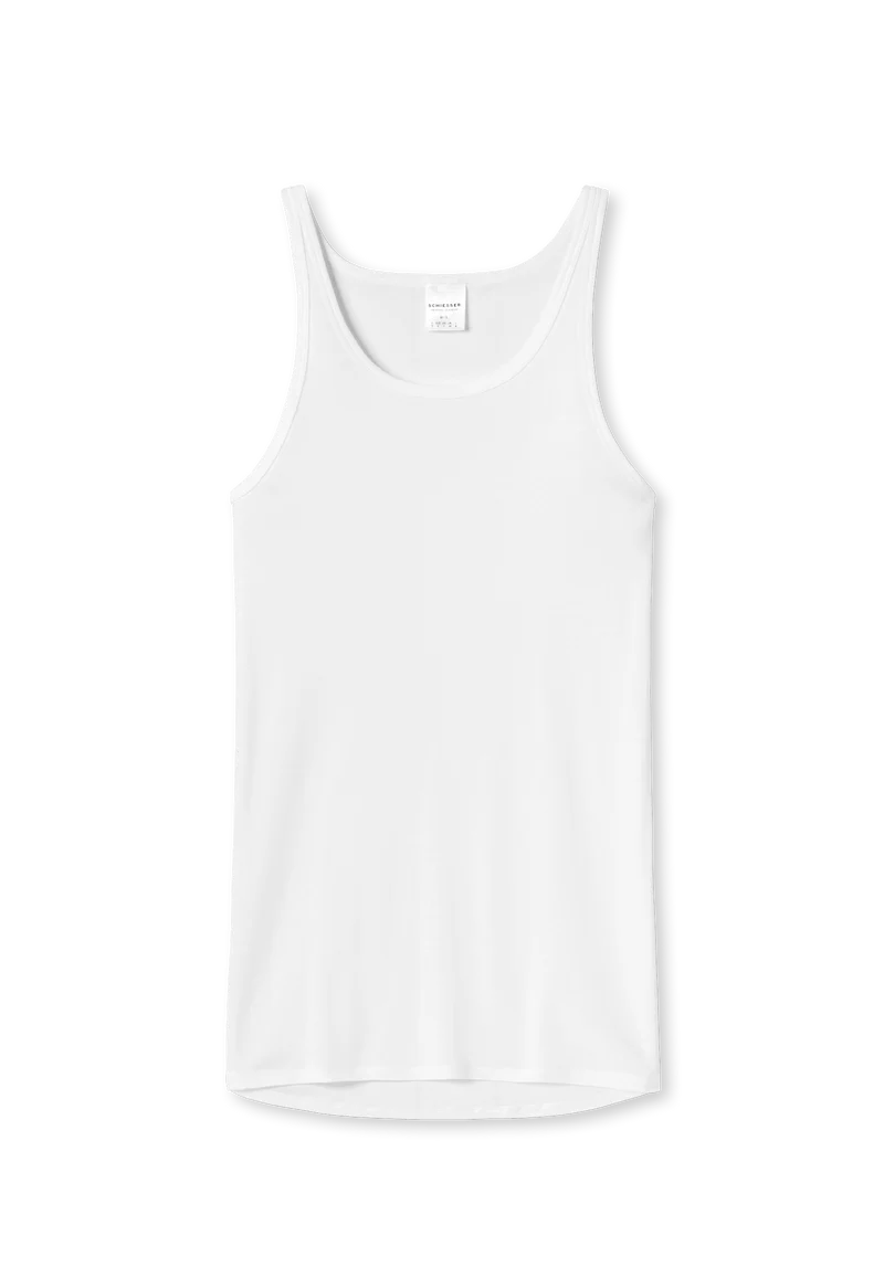 Unterhemd Feinripp extra langer Rücken Weiss - Original Classics