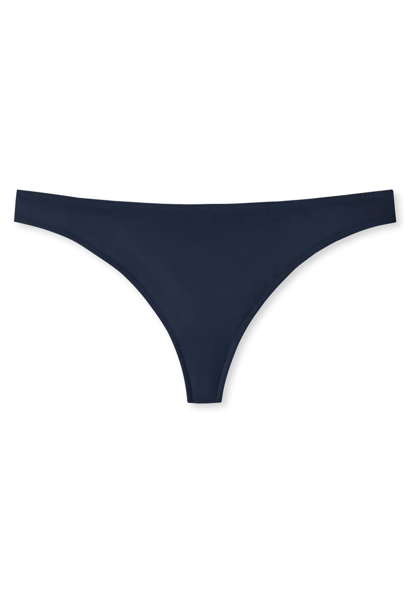 String mit Spitze Dunkelblau - Invisible Lace