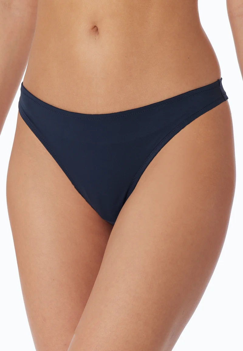 String mit Spitze Dunkelblau - Invisible Lace