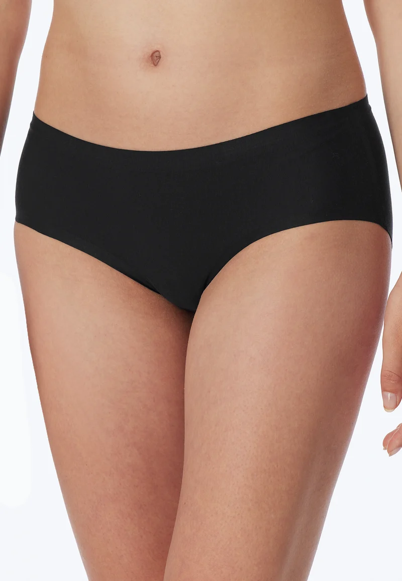 Hipster Slip Seamless Schwarz - Invisible Cotton