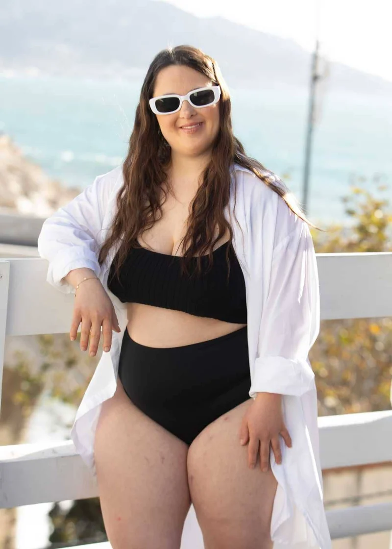 Bas de Maillot de Bain Menstruel Taille Haute