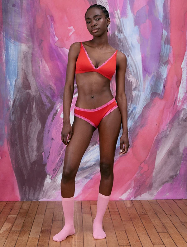 Culotte Elora - Coton Bio - Red-Pink
