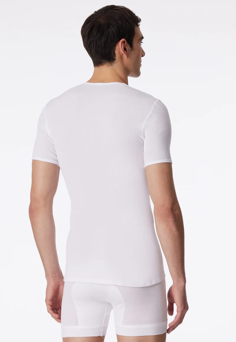 T-Shirt Doppelripp Weiss - Original Classics