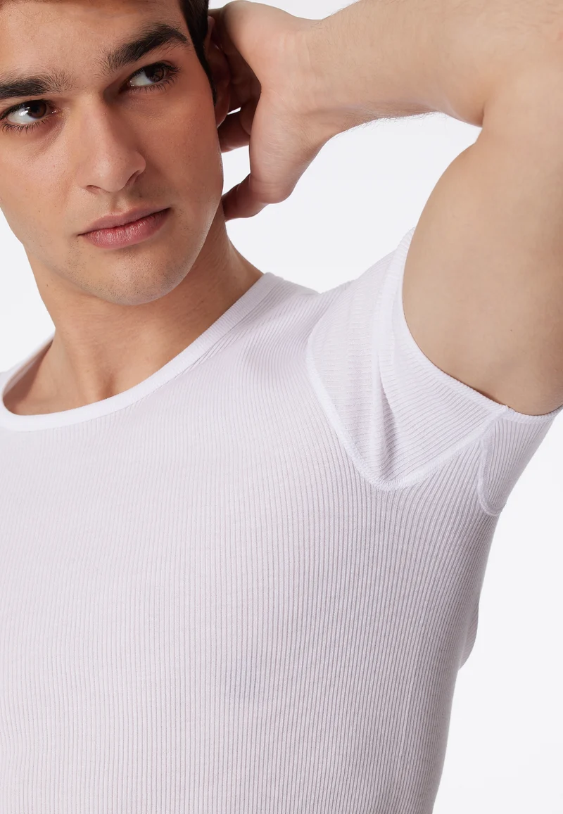 T-Shirt Doppelripp Weiss - Original Classics