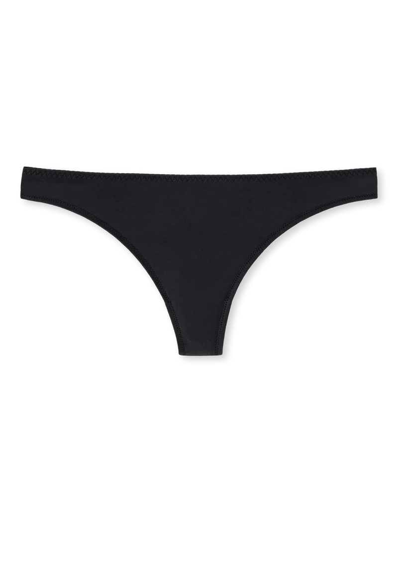 String mit Spitze Schwarz - Invisible Lace