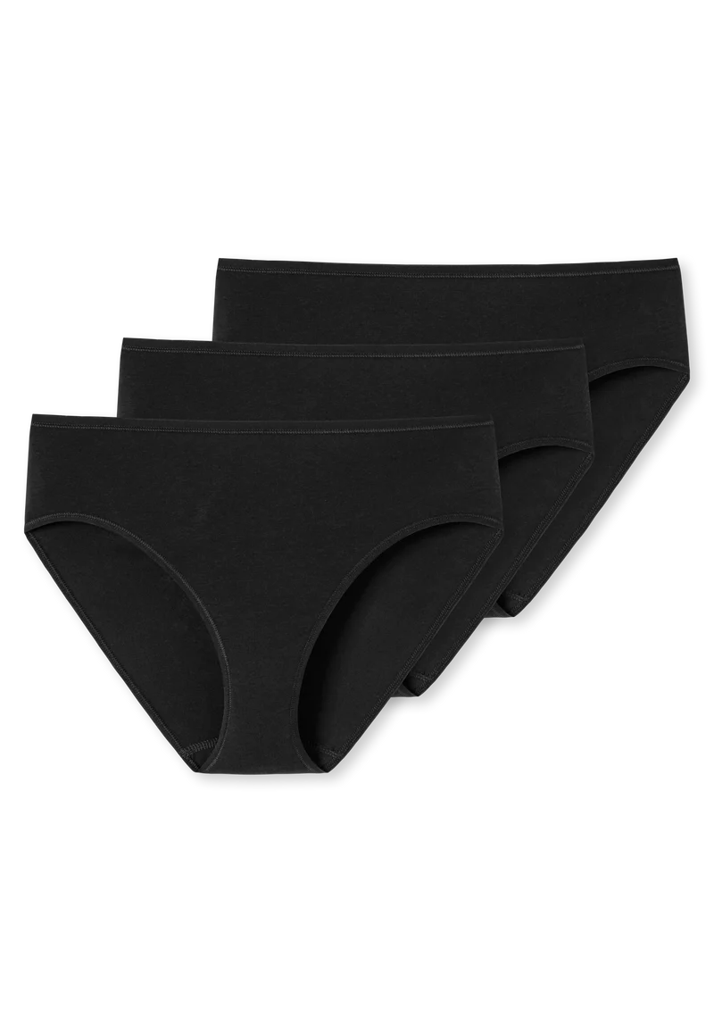 Midi Slip 3er-Pack Schwarz - Essentials