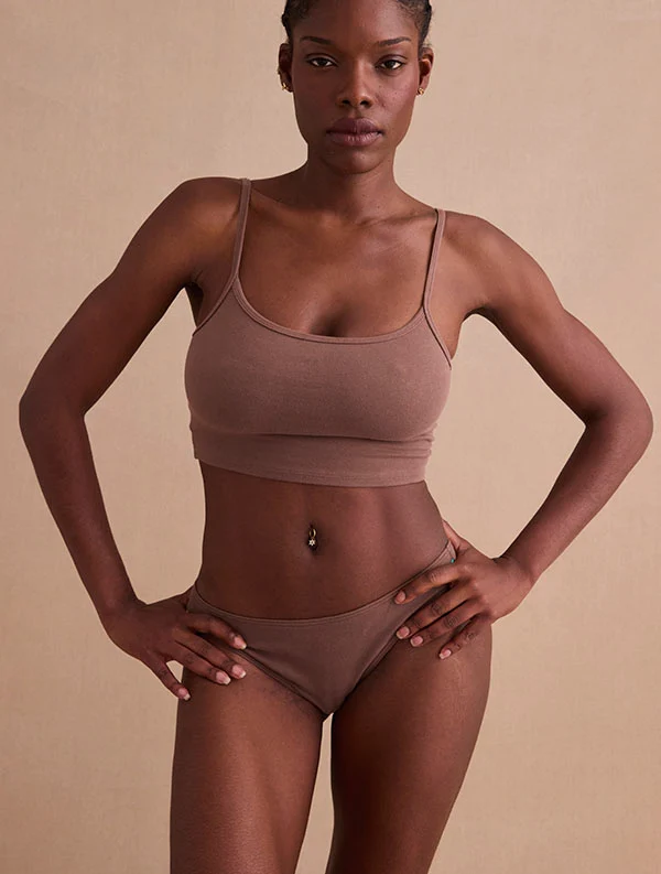 Tanga Maya - Coton Bio - Marron-Glacé