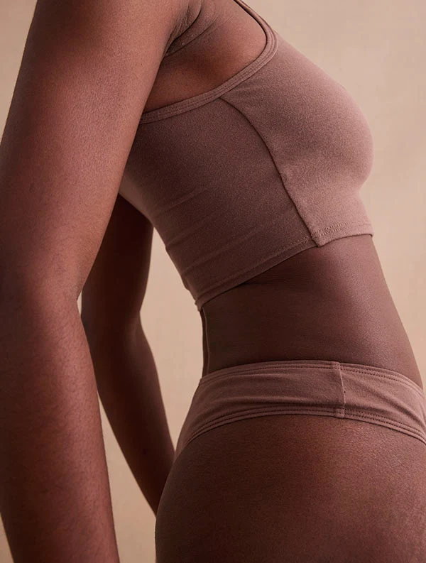 Tanga Maya - Coton Bio - Marron-Glacé