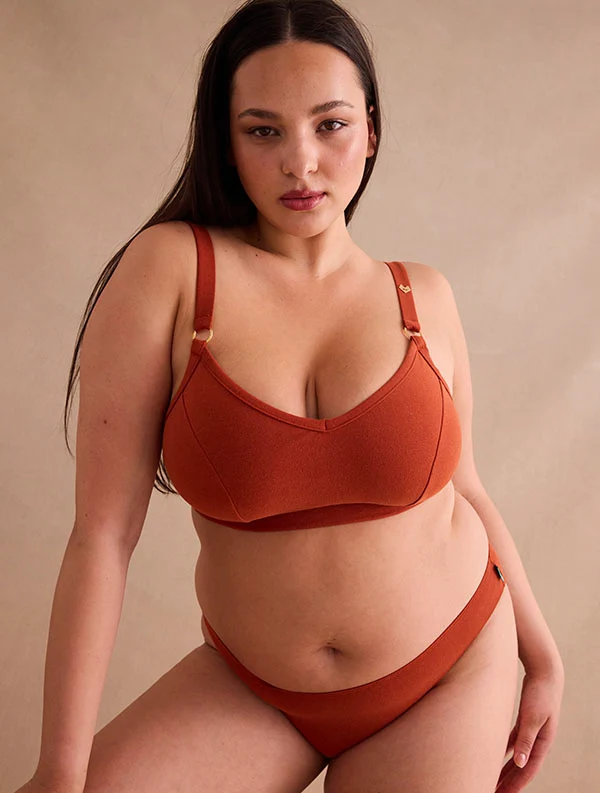 Brassière Paula++ - Coton Bio - Red-Rooibos
