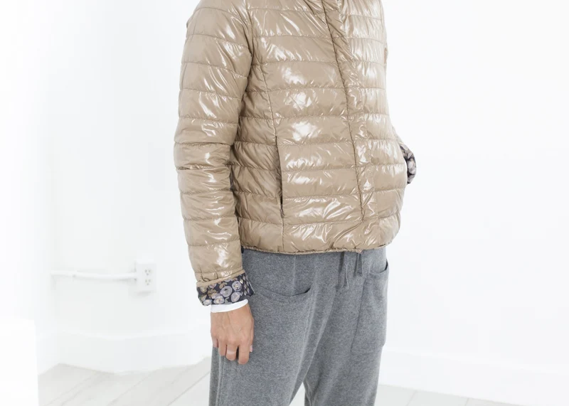 Deione Coat in Graphite Floral