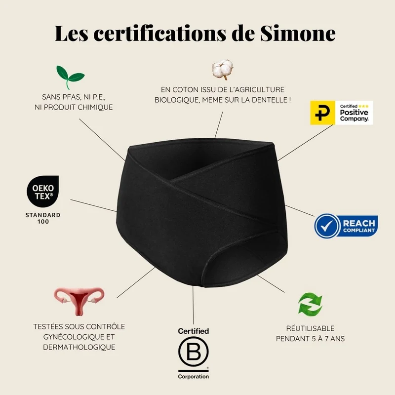 Culotte taille haute Simone