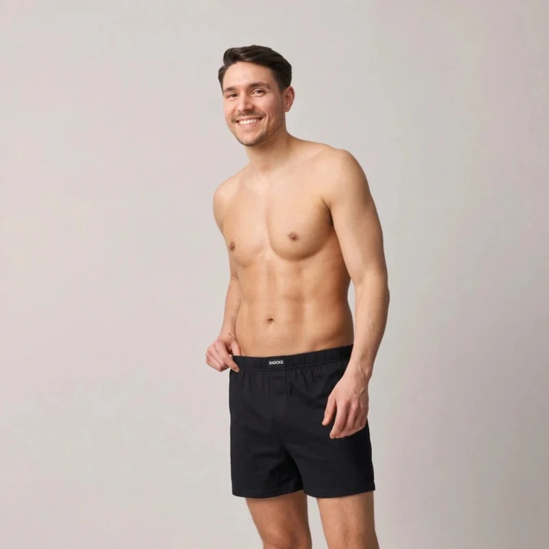 American Boxershorts Jersey | Mix (Dunkelblau/Blau/Hellgrau)