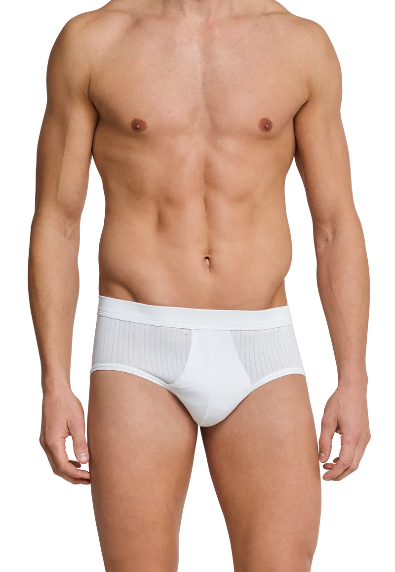 Slip mit Eingriff 2er-Pack Weiss - Authentic