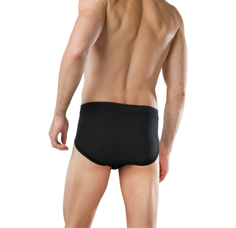 Slip mit Eingriff 2er-Pack Schwarz - Authentic