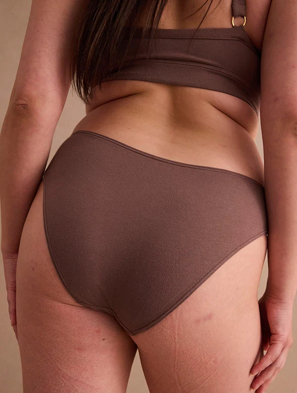 Brassière Paula++ - Coton Bio - Marron-Glacé
