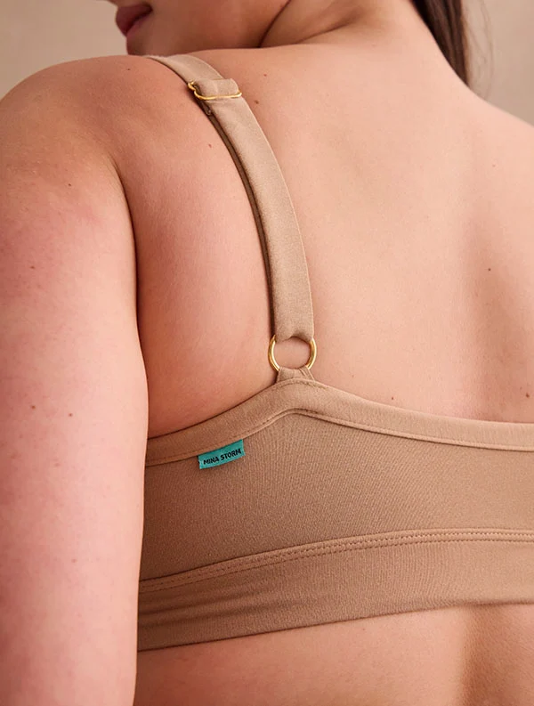 Brassière Paula++ - Coton Bio - Desert-Beige