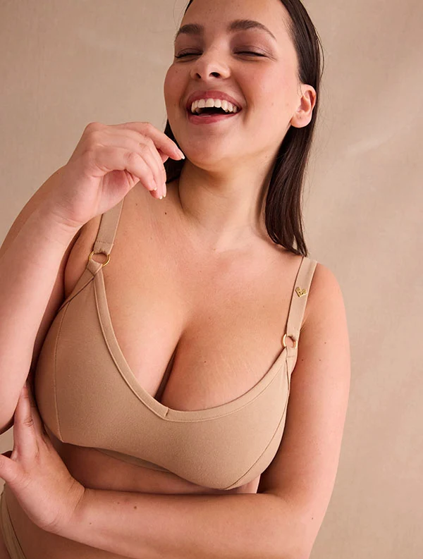 Brassière Paula++ - Coton Bio - Desert-Beige