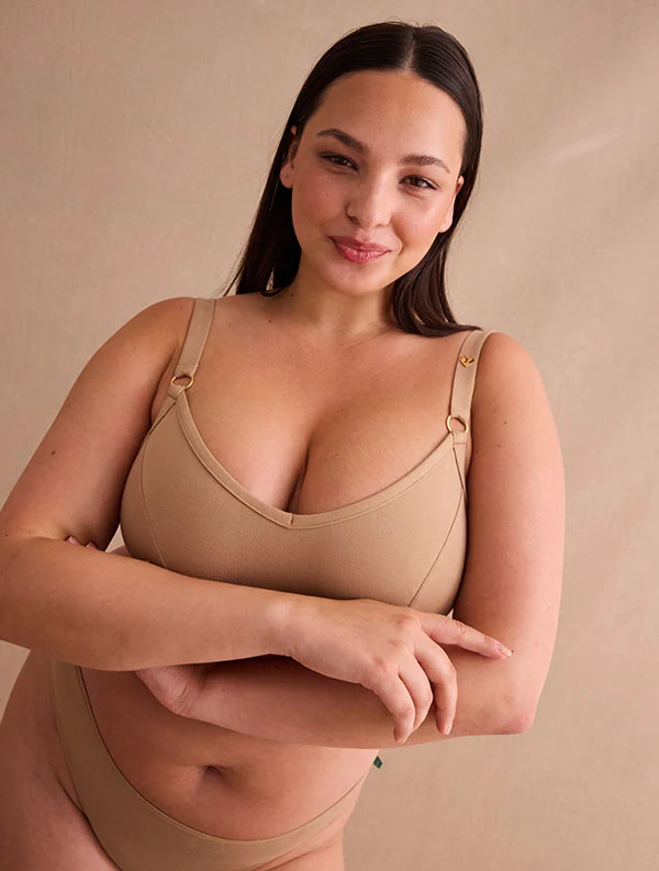 Brassière Paula++ - Coton Bio - Desert-Beige