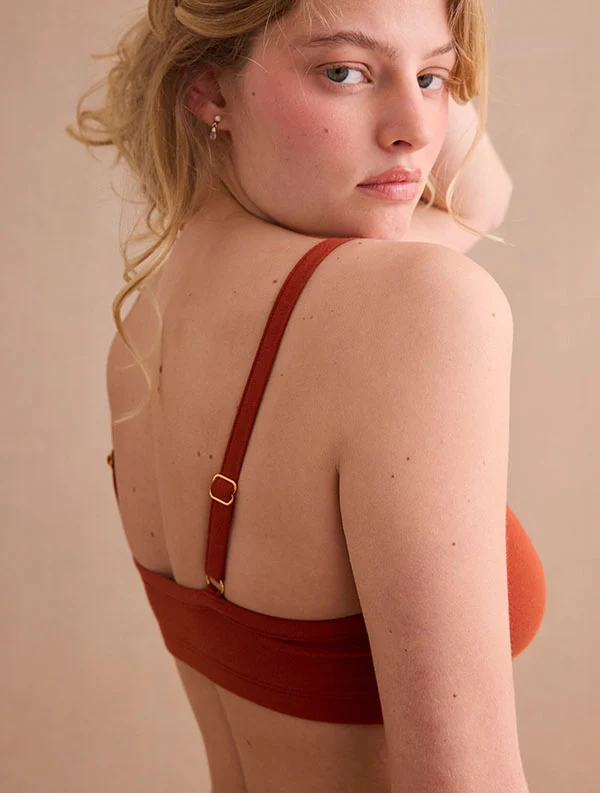 Brassière Mina - Coton Bio - Red-Rooibos