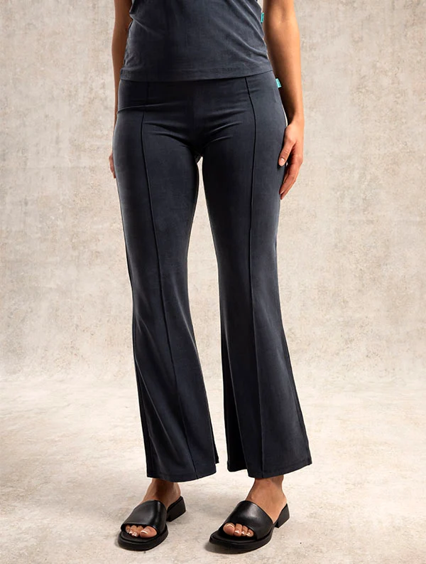 Pantalon Mada - Cupro - Bleu-Marée