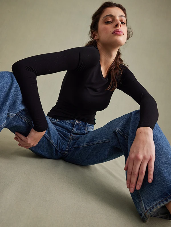Nobratop® Polina - Ecovero - Noir-Ebène