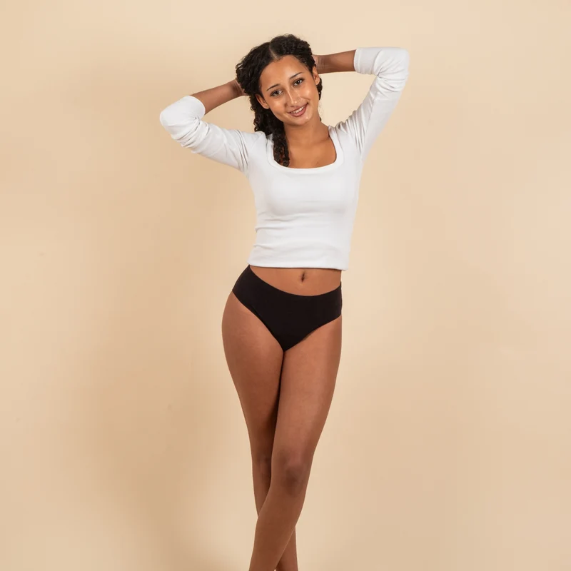 Culotte Menstruelle Ados Nina sans coutures (taille haute)