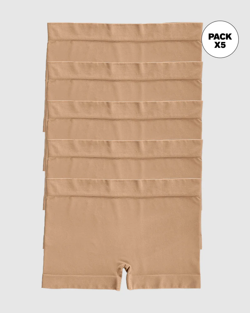 Pack de 5 boxers pour femmes sans coutures pour un confort total