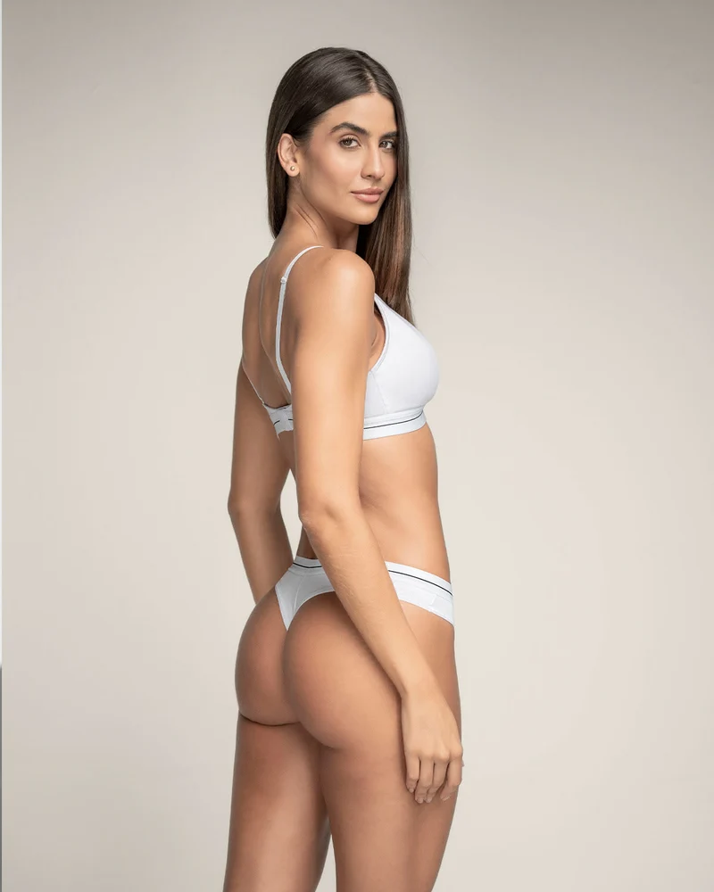 Pack de 3 culottes brésiliennes en coton avec taille élastique douce