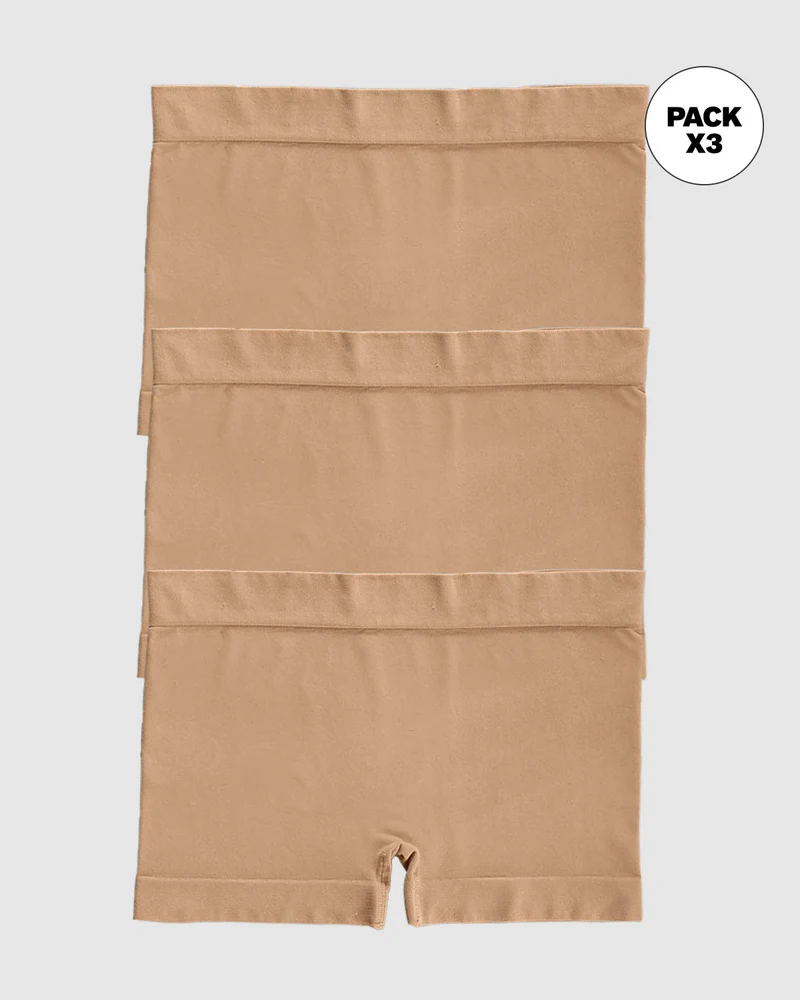 Pack de 3 boxers sans coutures pour un confort total