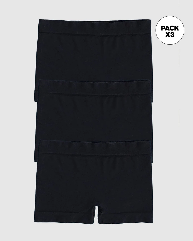 Pack de 3 boxers sans coutures pour un confort total