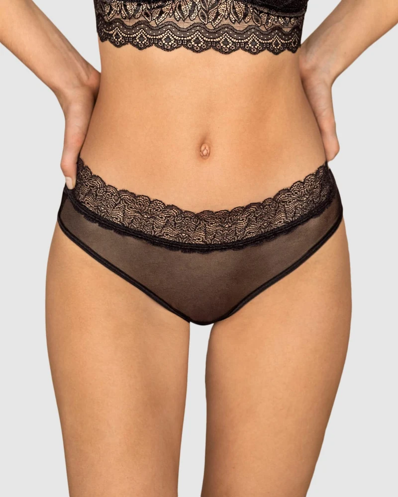Pack de 5 culottes taille mi-haute en tulle et dentelle