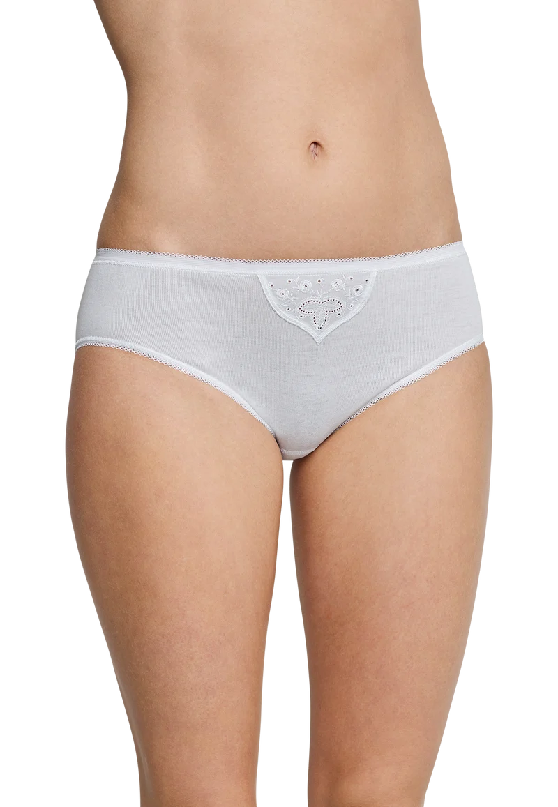 Hipster Slip Feinripp 2er-Pack Weiss - Cotton Essentials