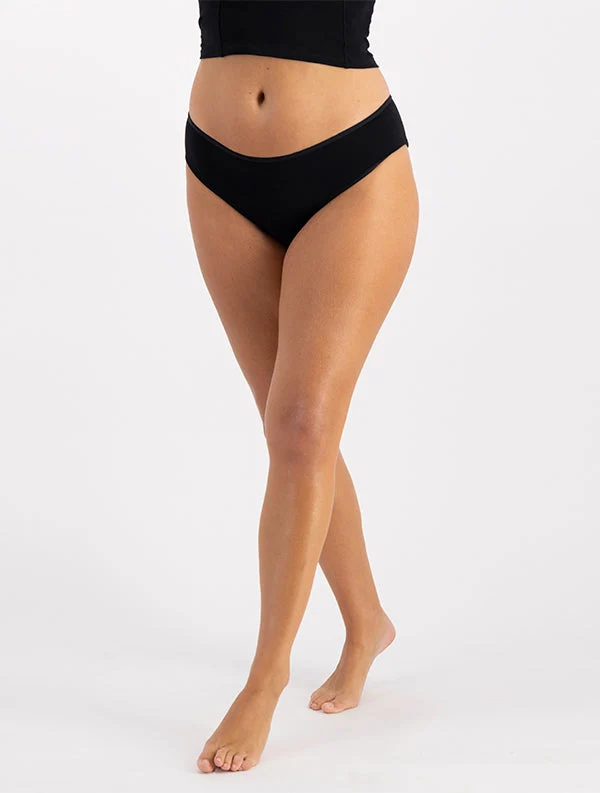 Culotte Menstruelle Maeve - Coton Bio - Noir-Ebène 🩸🩸🩸