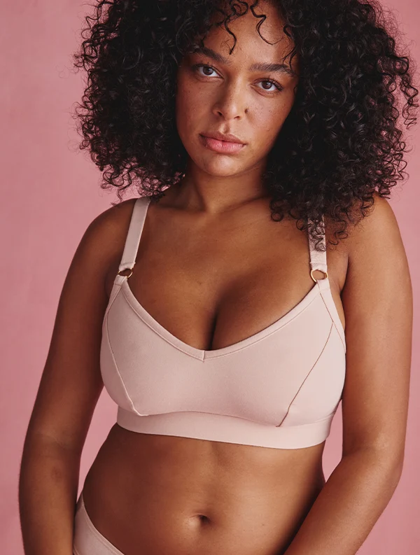 Brassière Paula++ - Coton Bio - Nude-Sable
