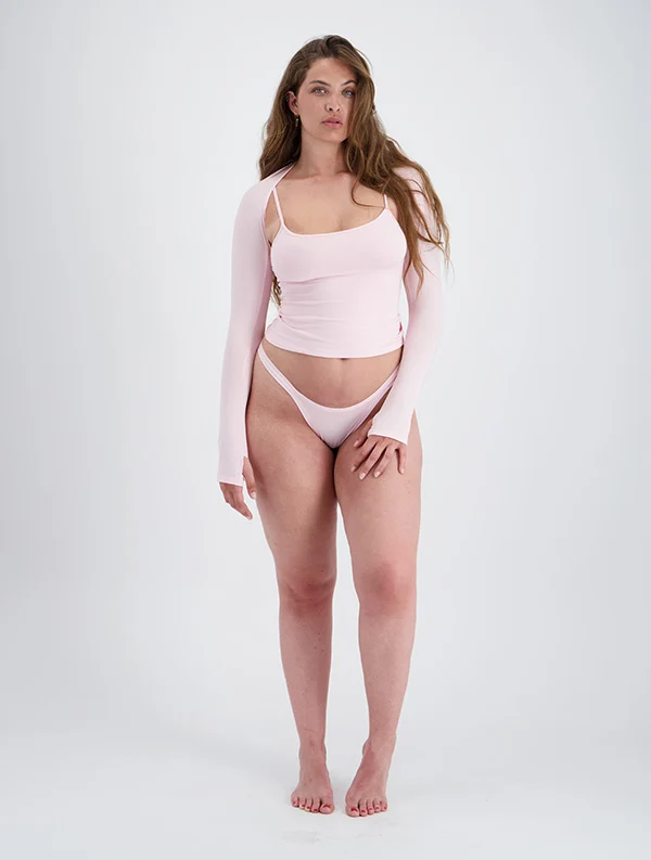 String x2 July x Sabina Socol - TENCEL™ Lenzing - Red-Kiss et Baby-Pink